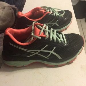 Lightly worn ASICS running shoes